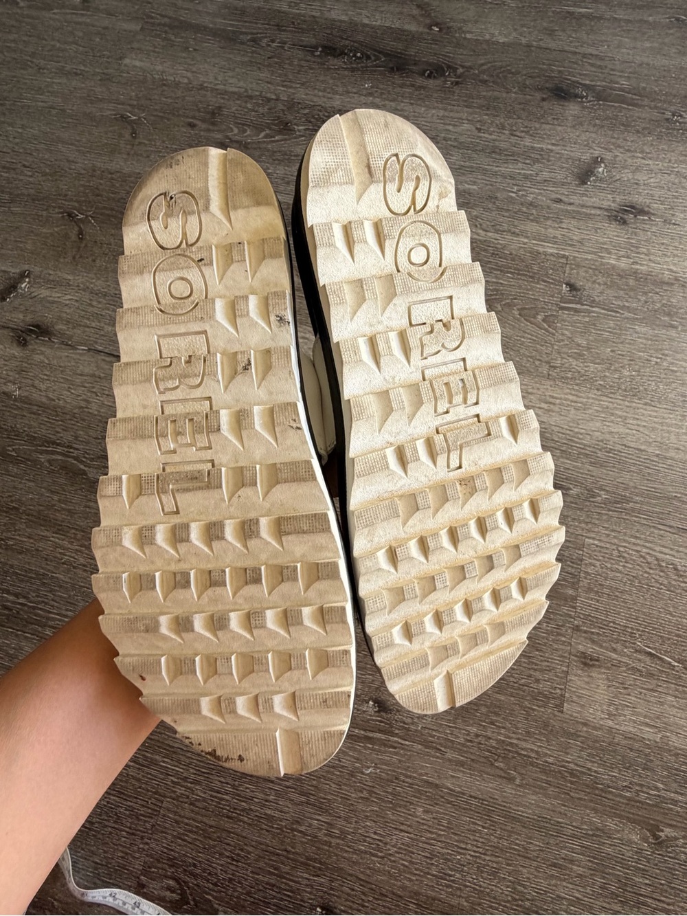 Sorel White Double-Strap Buckle Slide Sandals - Picture 4 of 5